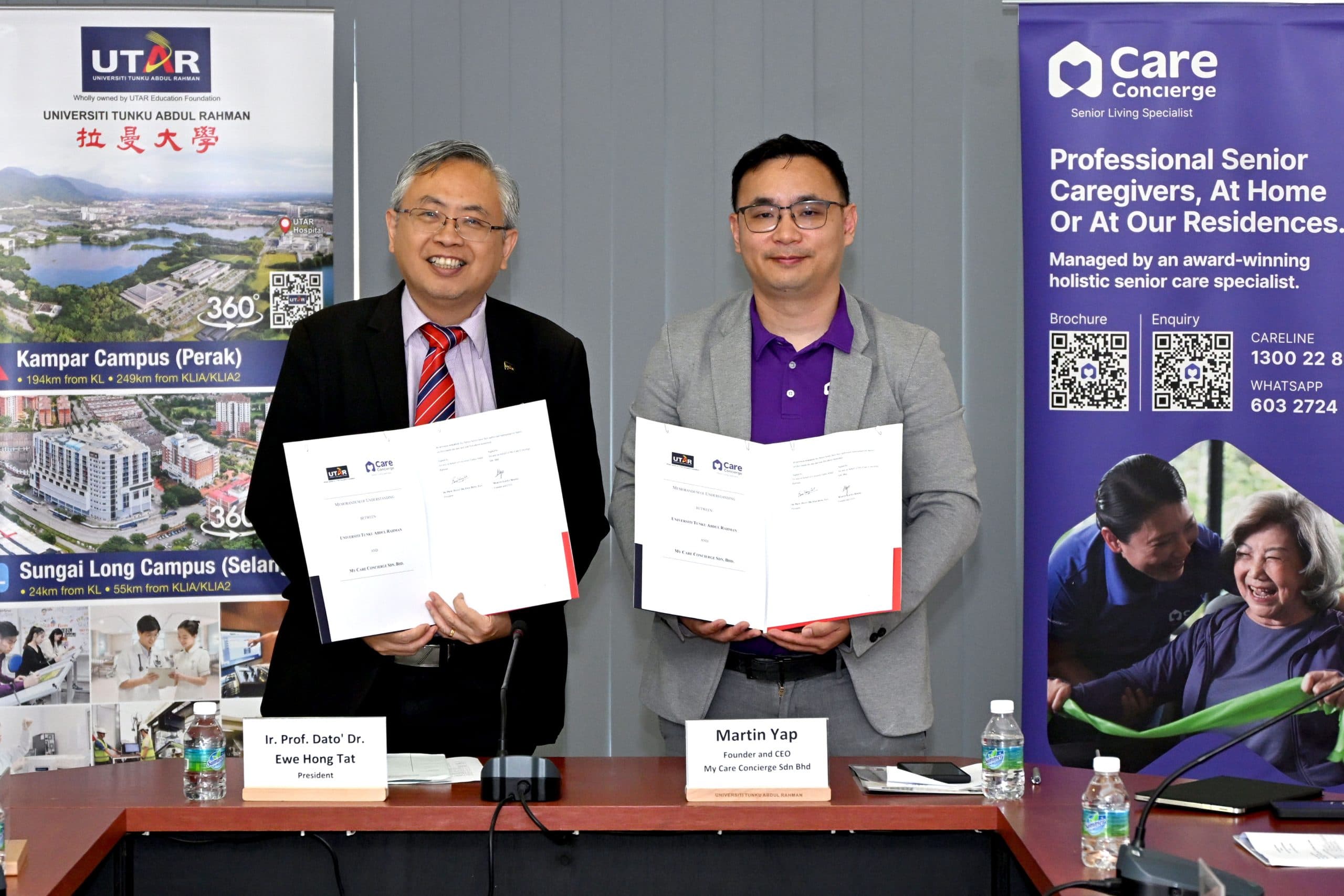 UTAR and Care Concierge renew MoU to strengthen collaboration in elder care and health sciences
