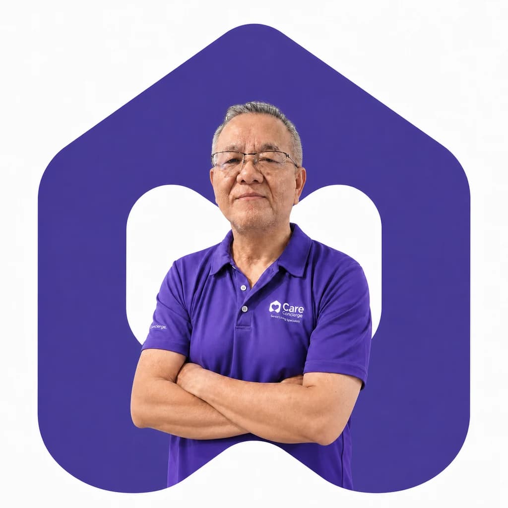 Portrait of Tham Ah Choy, Care Manager
